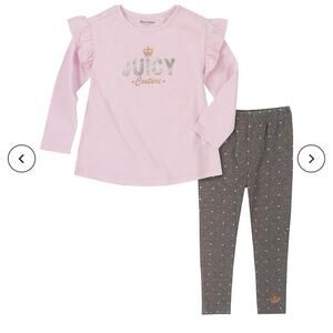 Juicy Couture 4T Toddler Outfits Pink And Gray Ruffle Set Juicy Couture Is BACK